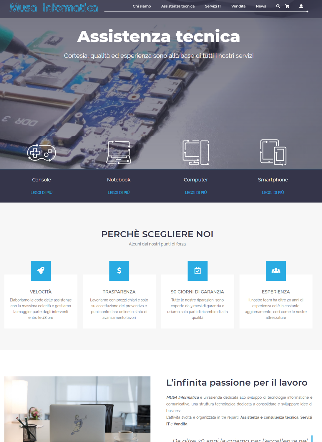 musainformatica.it -Assistenza e consulenza tecnica, Servizi IT e Vendita 