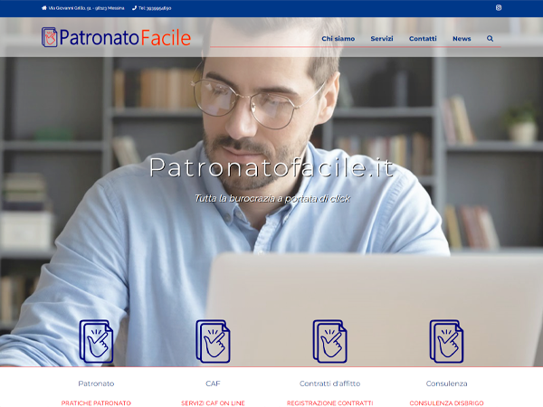 servizio di consulenza per la presentazione di pratiche di patronato e CAF e altri servizi al cittadino